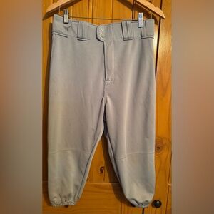 Rawlings pro-dry knicker baseball pants, grey, size medium